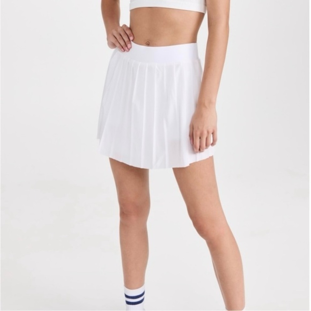 Varley Melody White Pleated Skort Tennis Skirt Size XS - Picture 2 of 13
